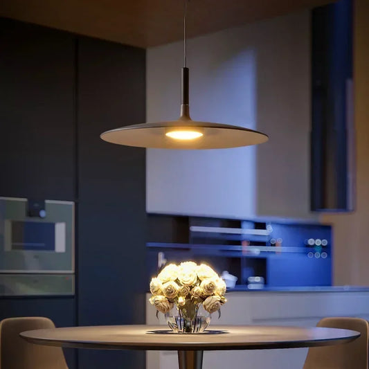 Modern UFO LED Pendant Light – Nordic Industrial Designer Lighting for Home & Cafe.
