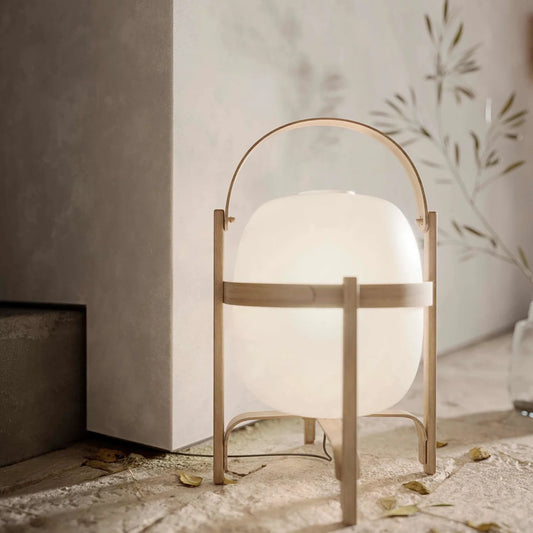 Modern Japanese Wood Table Lamp