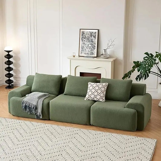 Boneless Modular Sectional Sofa – Plush Corduroy, Convertible Oversized.