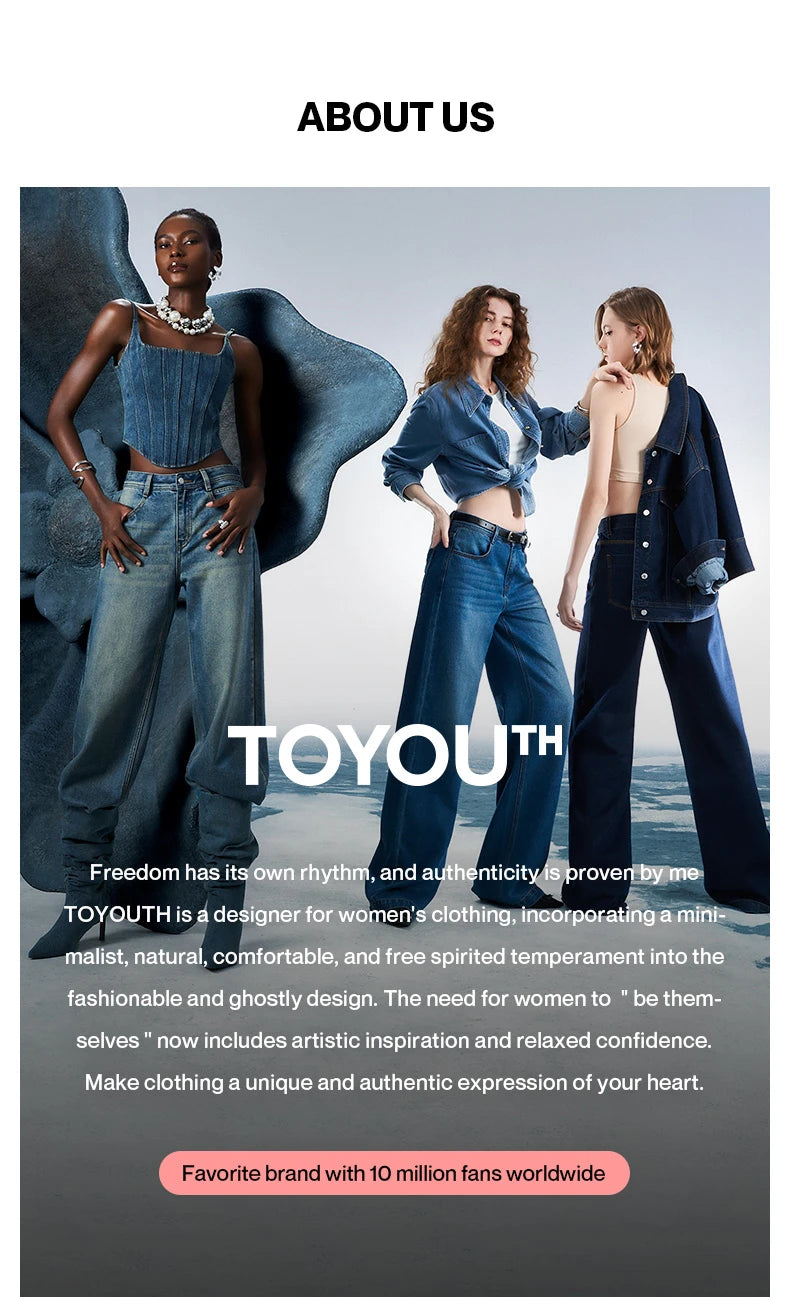 TOYOUTH Women Two Piece Set 2025 Summer New Suits 8520028