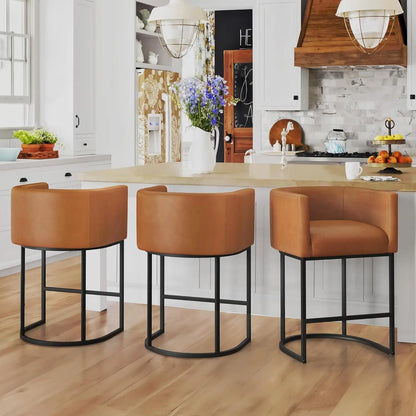 Counter Height Bar Stool Set of 2, 26" H.