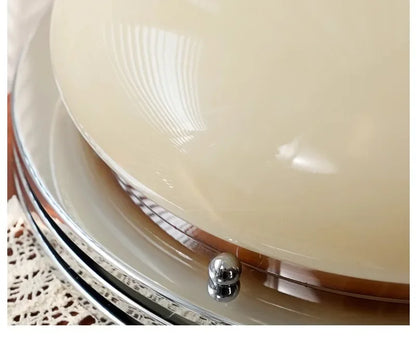 Modern Bauhaus Glass Ceiling Lamp – French Art Deco Home Lighting