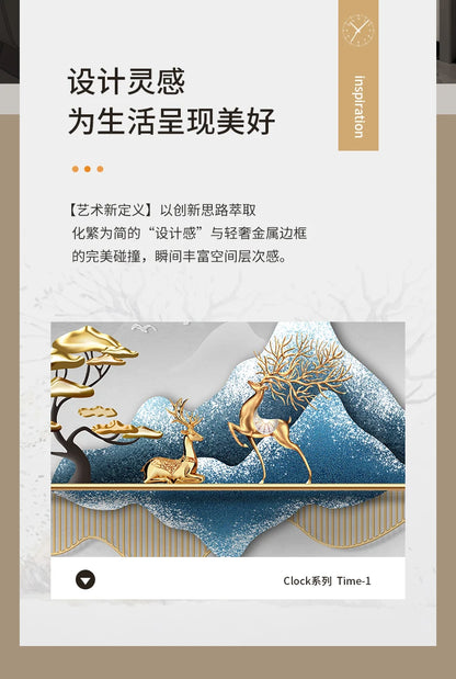 Hands Silent Wall Clocks Minimalist Restaurant Nordic Pendulum Wall Watch Luxury Art Mural Digital Reloj De Pared Home Decor