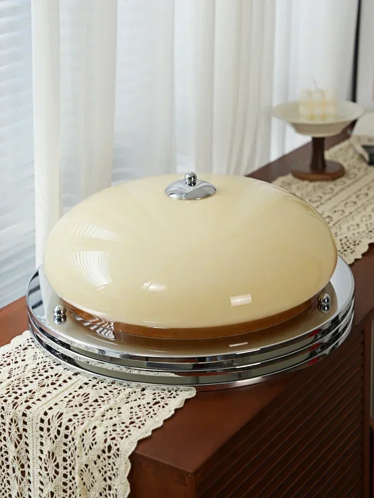 Modern Bauhaus Glass Ceiling Lamp – French Art Deco Home Lighting