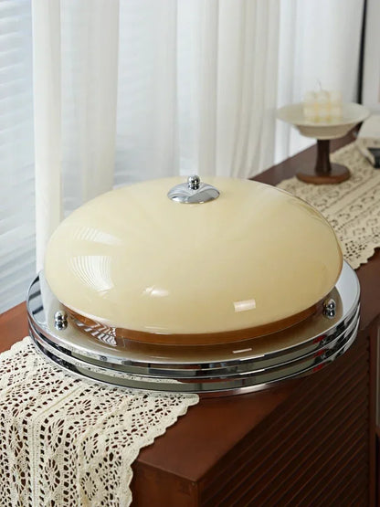 Modern Bauhaus Glass Ceiling Lamp – French Art Deco Home Lighting