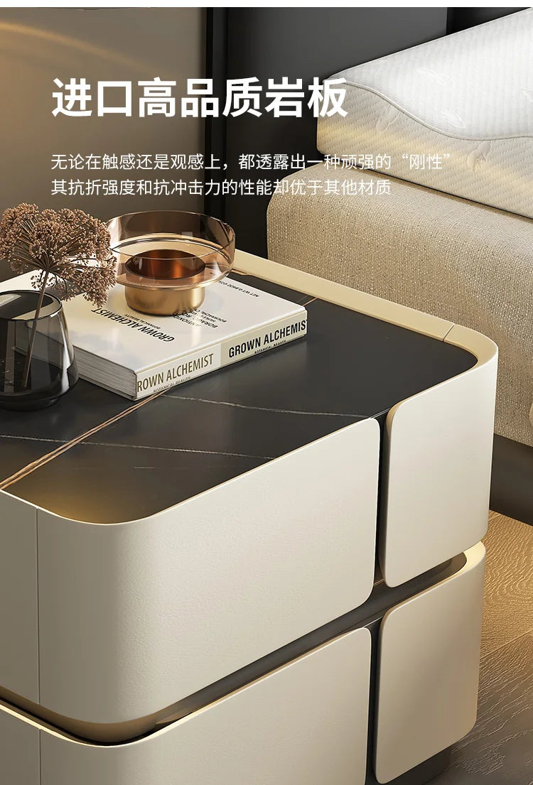 Wood Minimalist Nightstand Table Modern White Drawers Bedroom Nightstand Table Nordic Small Mesa De Noche Home Furniture