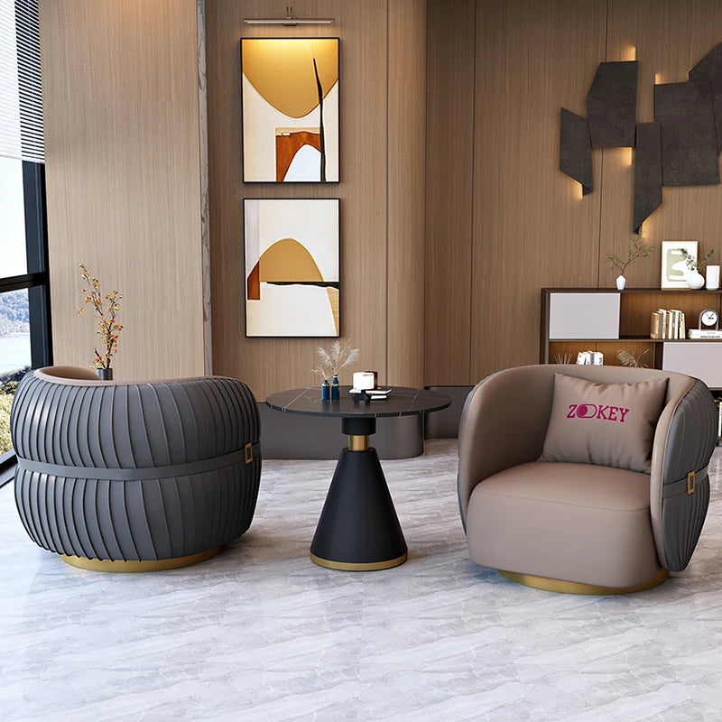 Simple Nordic Salon Chair – Modern Wooden Lounge Armchair.