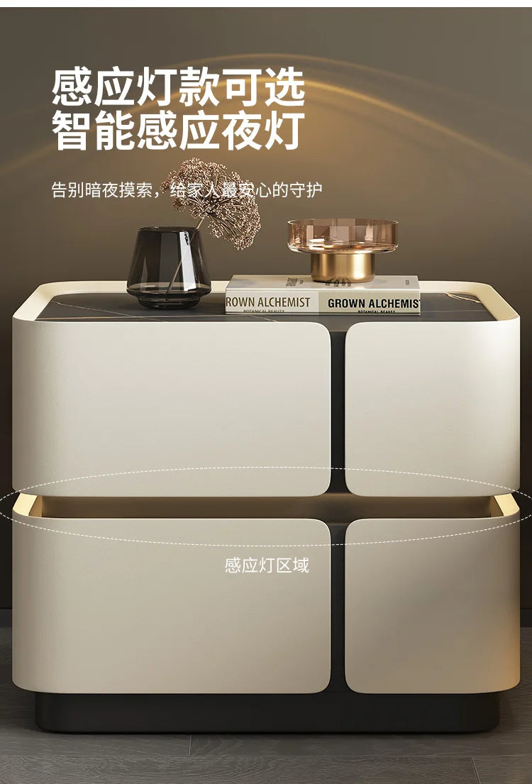 Wood Minimalist Nightstand Table Modern White Drawers Bedroom Nightstand Table Nordic Small Mesa De Noche Home Furniture