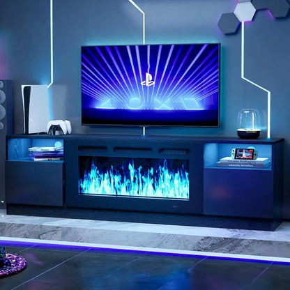 Fireplace TV Stand with 36" Electric Fireplace for TVs up to 80".