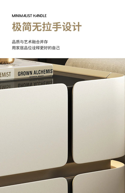 Wood Minimalist Nightstand Table Modern White Drawers Bedroom Nightstand Table Nordic Small Mesa De Noche Home Furniture