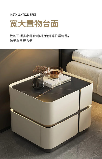 Wood Minimalist Nightstand Table Modern White Drawers Bedroom Nightstand Table Nordic Small Mesa De Noche Home Furniture