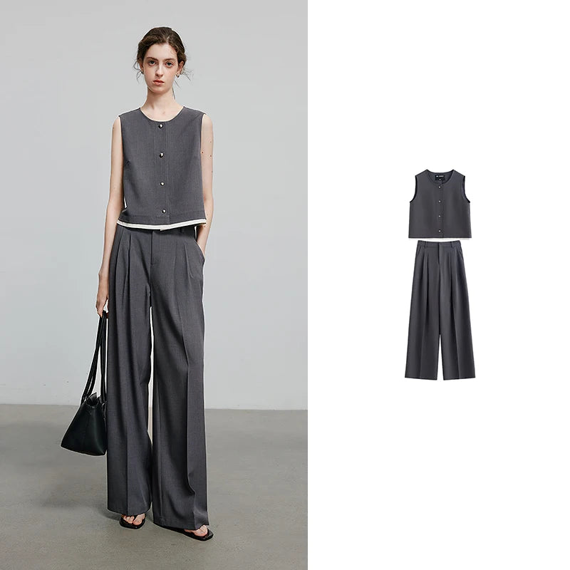 TOYOUTH Women Two Piece Set 2025 Summer New Suits 8520028