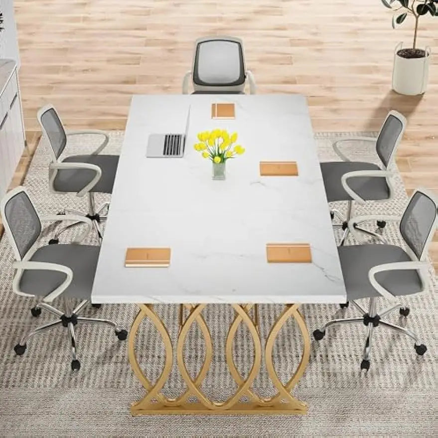 Executive Large Modern Office Desk – Conference & Home Office Table.