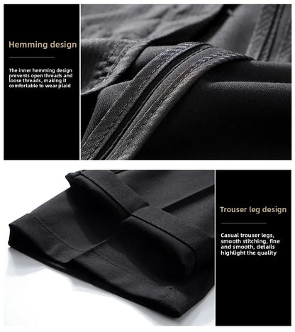 Top Grade Wrinkle Free New Brand Fashion Suit Pant Business Office Trousers For Men Dress Pants Straight Trousers Men's Clothing