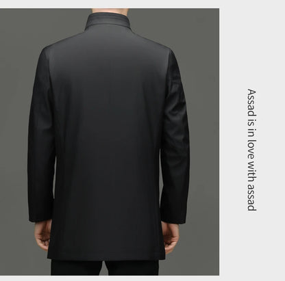 High End Anti Wrinkle New Brand Business Casual Fashion Slim Fit Trench Coats Spring Autumn Overcoat Long Jacket Outercoat