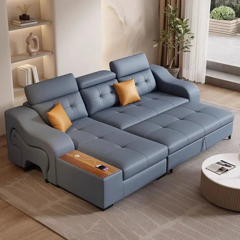 Simple Waterproof Fancy Sofas Beds Stretch Storage Modern Salon Living Room Sofas Bed Folding Nordic Divano Letto Home Furniture