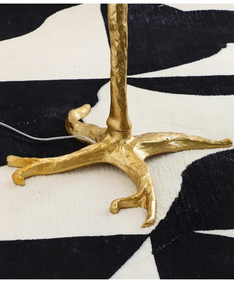 Nordic Feather Floor Lamp Luxury LED Standing Light for Internet Celebrity Ostrich Ins Live Broadcast Room Bedroom Home Decor