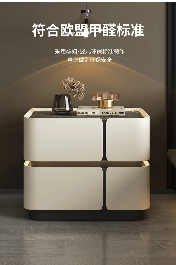 Wood Minimalist Nightstand Table Modern White Drawers Bedroom Nightstand Table Nordic Small Mesa De Noche Home Furniture