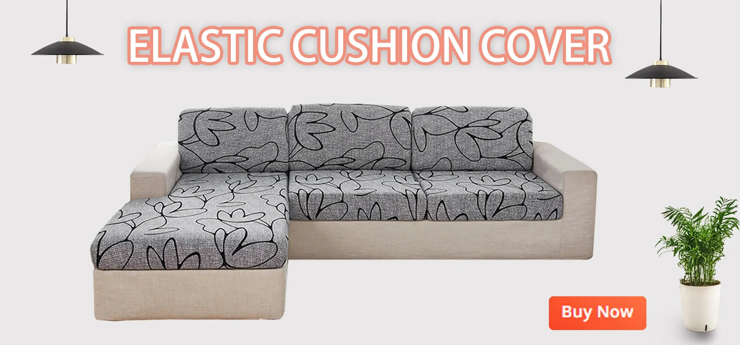 Stretch Printed Sofa Cover – All-Season Polyester Fit for Multiple Sofa Types