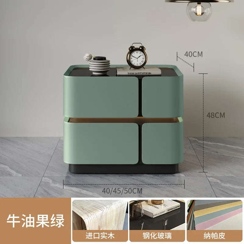 Wood Minimalist Nightstand Table Modern White Drawers Bedroom Nightstand Table Nordic Small Mesa De Noche Home Furniture