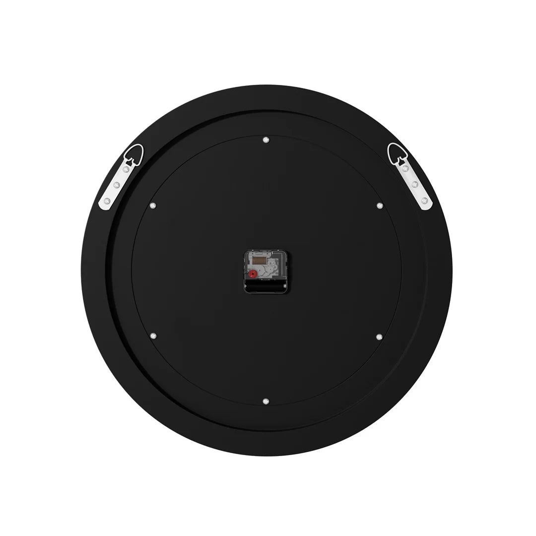 Sparkle Bling Round Diamond Wall Clock – Silver Tawny Crushed Crystal, 60cm.