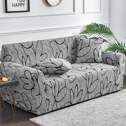 Stretch Printed Sofa Cover – All-Season Polyester Fit for Multiple Sofa Types