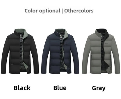 Top Grade Men's Winter Short Parka Jacket Windbreaker Coats Bubble Puffer 2025 New Casual Fashion Quilted Outerwear