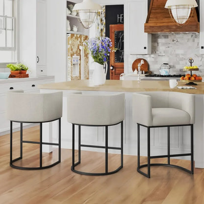 Counter Height Bar Stool Set of 2, 26" H.