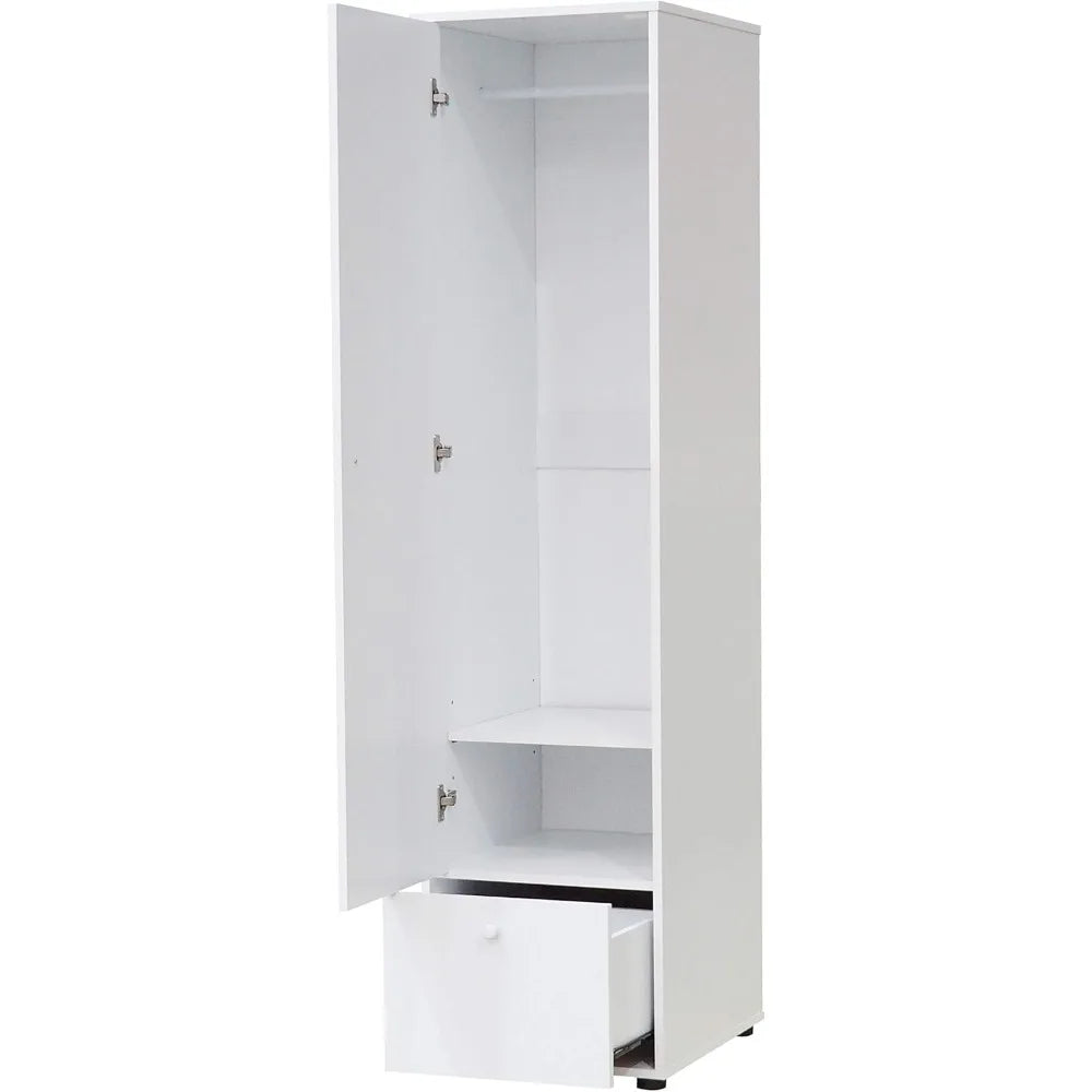 Corry White Wardrobe Armoire Closet