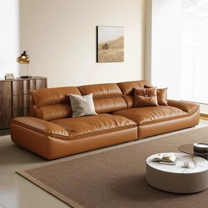 Orange Oversize Simple Lazy Sofa Fancy Soft Modern Individual Loveseat Puffs Sofa Living Room Sofy Do Salonu Furniture Home