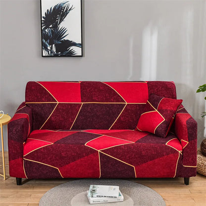 Stretch Printed Sofa Cover – All-Season Polyester Fit for Multiple Sofa Types