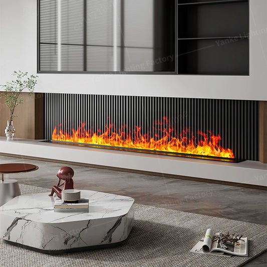 3D Atomized Electric Fireplace – Colorful Steam Flame