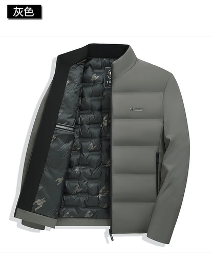 Top Grade Men's Winter Short Parka Jacket Windbreaker Coats Bubble Puffer 2025 New Casual Fashion Quilted Outerwear