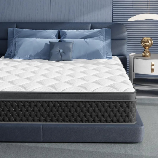 Twin Size 10" Hybrid Mattress with Memory Foam & Pocket Springs.