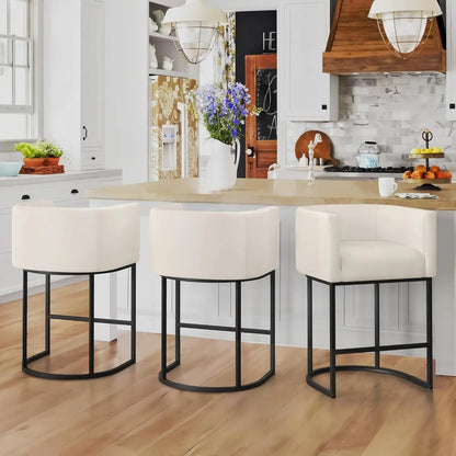 Counter Height Bar Stool Set of 2, 26" H.