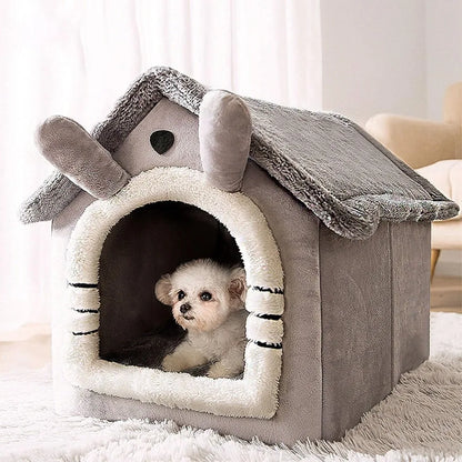 Dog Houses Soft Indoor Enclosed Tent Huts Warm Cave Dog Kennel House Type Winter Warm Small Dog Teddy Four Seasons Universal Rem