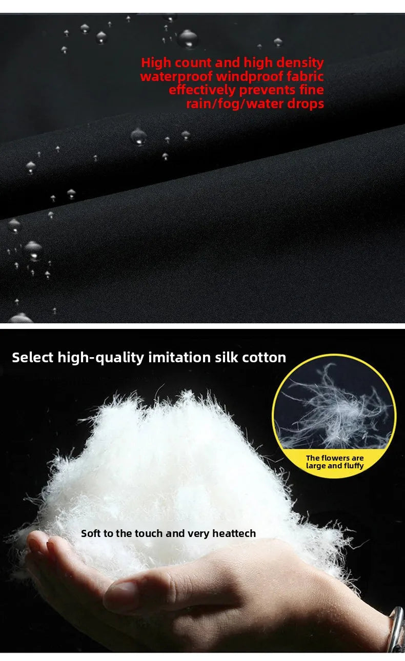 Top Grade Men's Winter Short Parka Jacket Windbreaker Coats Bubble Puffer 2025 New Casual Fashion Quilted Outerwear