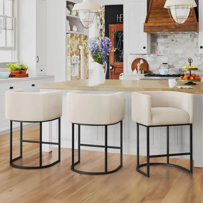 Counter Height Bar Stool Set of 2, 26" H.