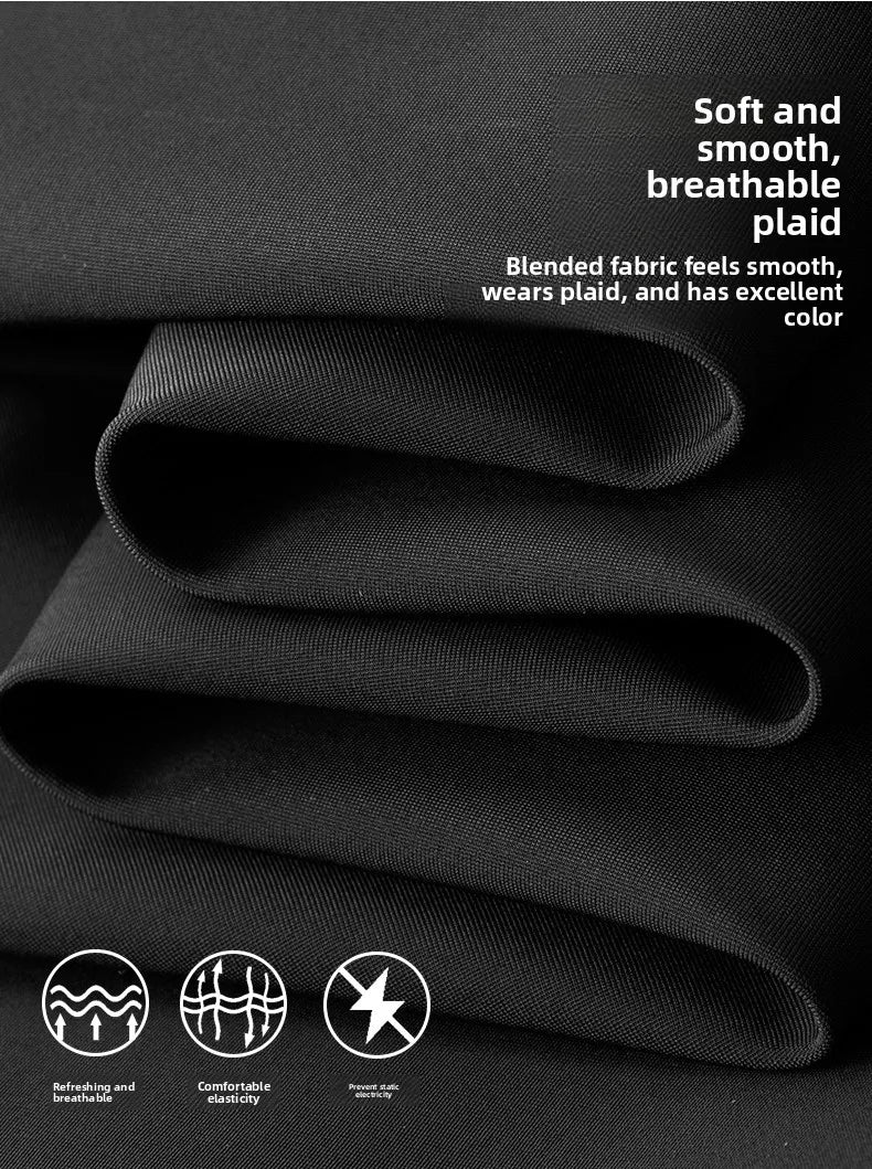 High Quality Ice Silk Stretch New Brand Casual Fashion Strappy Long Pants Elastic Pencil Street Style Teens Trousers Men Clothes