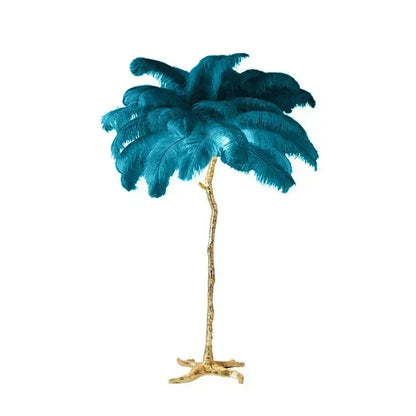 Nordic Feather Floor Lamp Luxury LED Standing Light for Internet Celebrity Ostrich Ins Live Broadcast Room Bedroom Home Decor