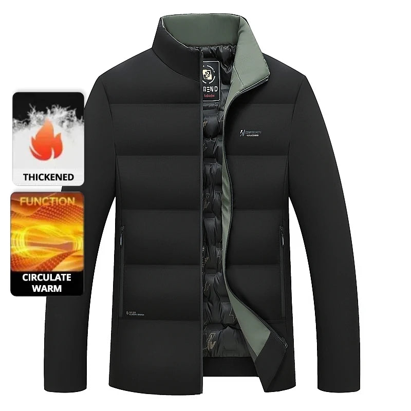 Top Grade Men's Winter Short Parka Jacket Windbreaker Coats Bubble Puffer 2025 New Casual Fashion Quilted Outerwear