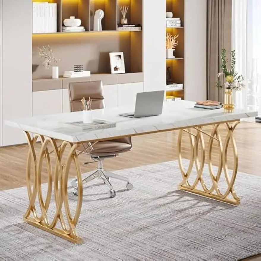 Executive Large Modern Office Desk – Conference & Home Office Table.