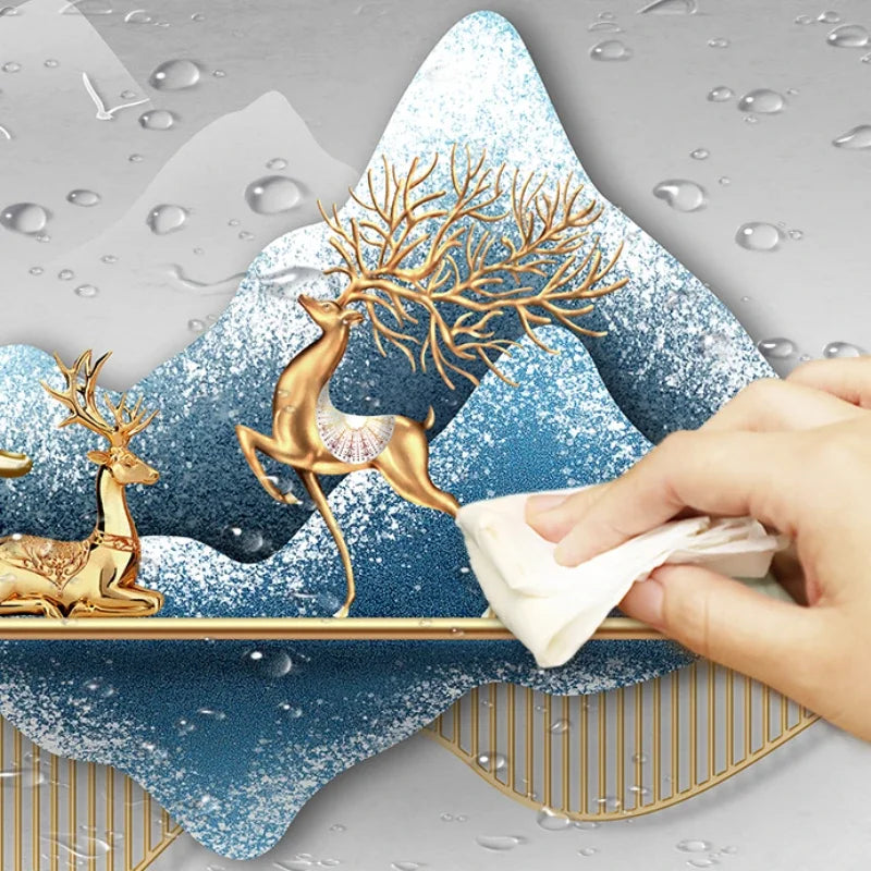 Hands Silent Wall Clocks Minimalist Restaurant Nordic Pendulum Wall Watch Luxury Art Mural Digital Reloj De Pared Home Decor