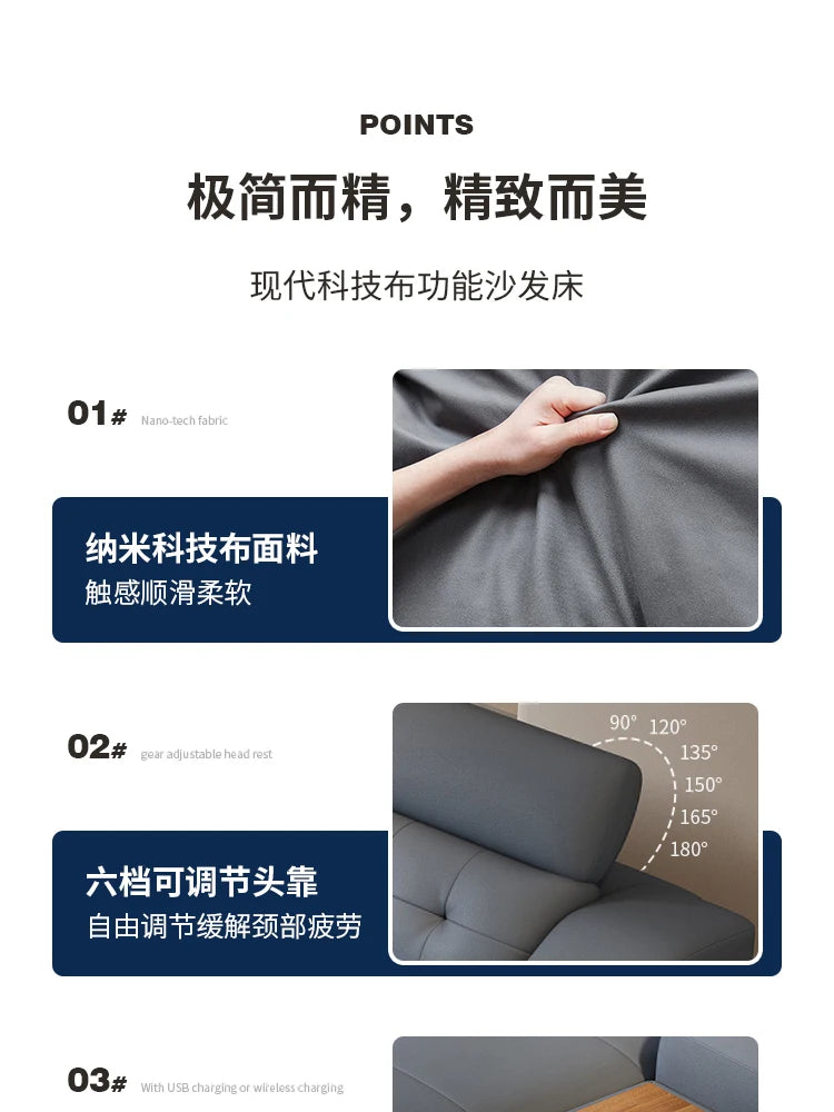 Simple Waterproof Fancy Sofas Beds Stretch Storage Modern Salon Living Room Sofas Bed Folding Nordic Divano Letto Home Furniture