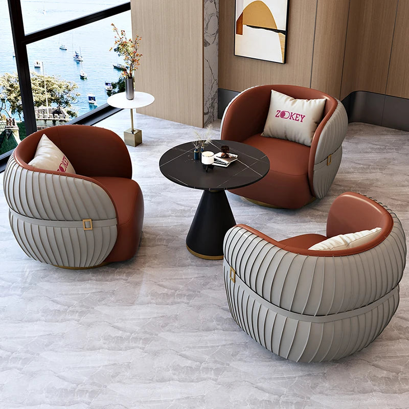 Simple Nordic Salon Chair – Modern Wooden Lounge Armchair.