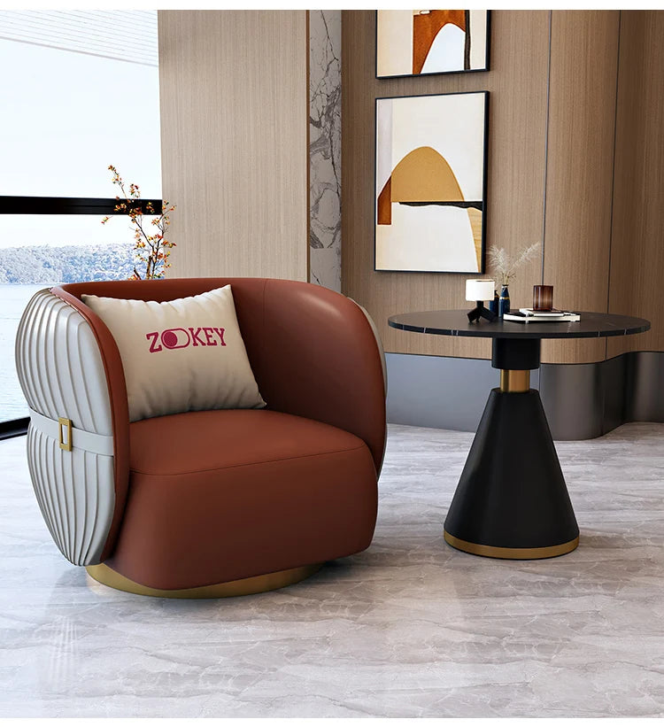 Simple Nordic Salon Chair – Modern Wooden Lounge Armchair.