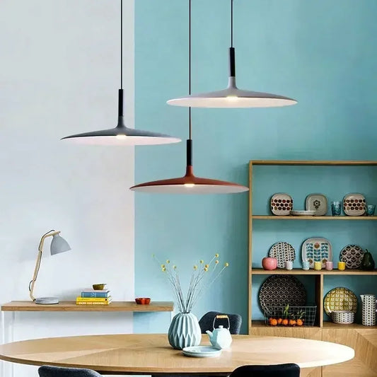 Modern UFO LED Pendant Light – Nordic Industrial Designer Lighting for Home & Cafe.