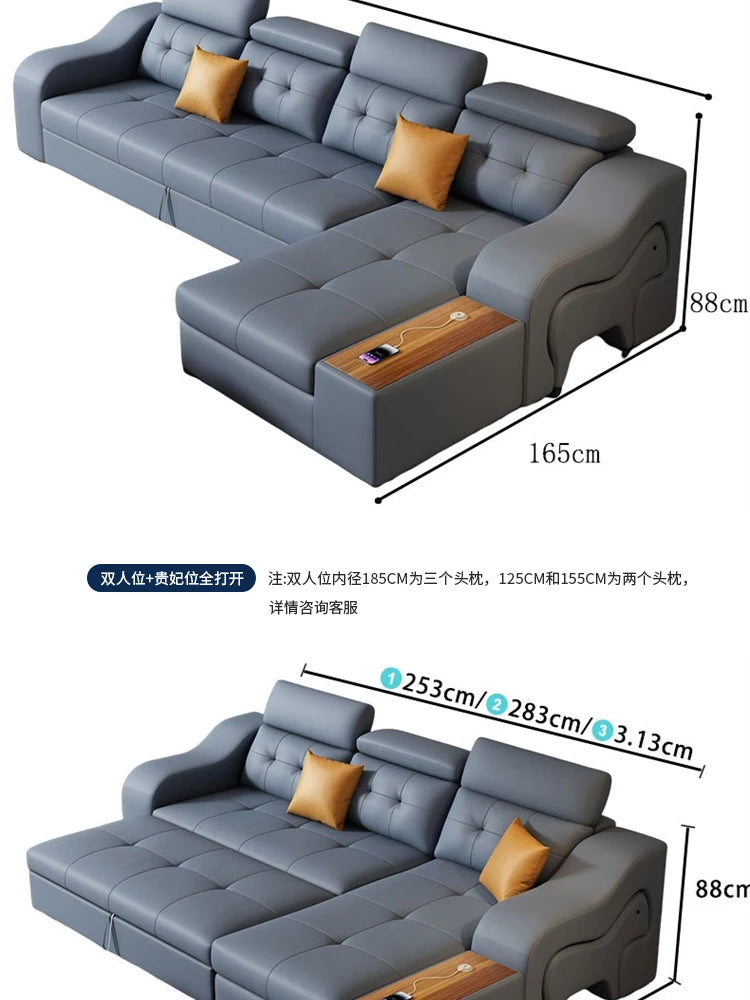 Simple Waterproof Fancy Sofas Beds Stretch Storage Modern Salon Living Room Sofas Bed Folding Nordic Divano Letto Home Furniture