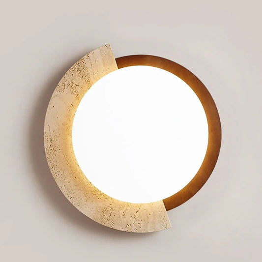 Wabi Sabi Yellow Cave Stone Ceiling Lamp – Creative Travertine Light for Living & Dining.