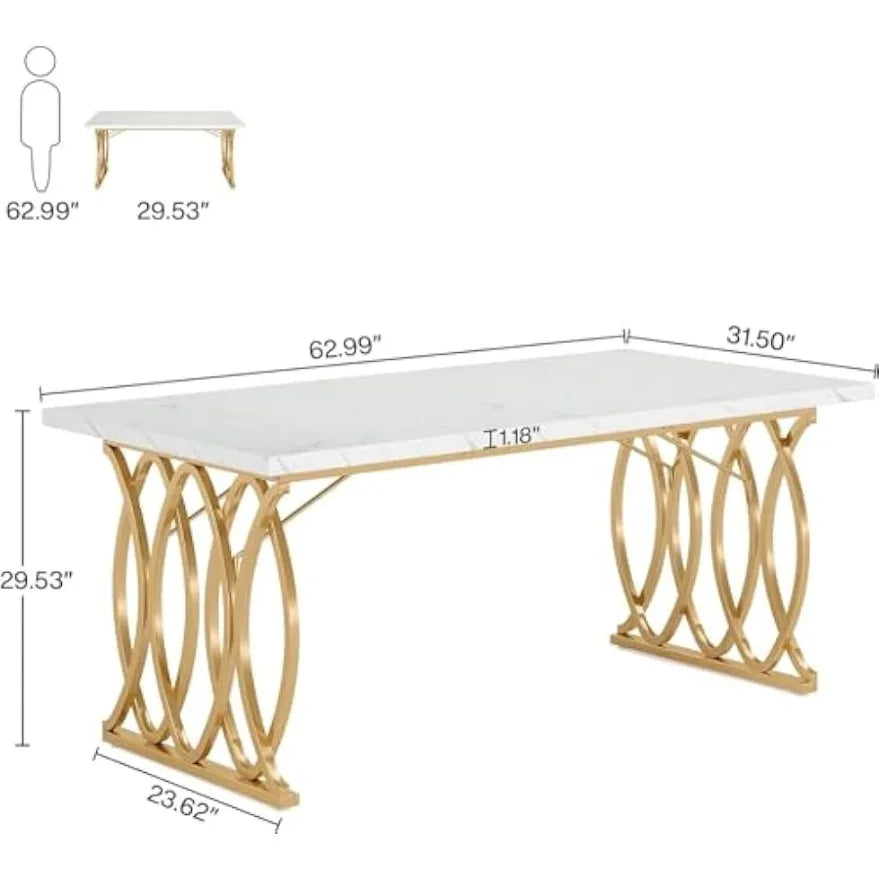 Executive Large Modern Office Desk – Conference & Home Office Table.